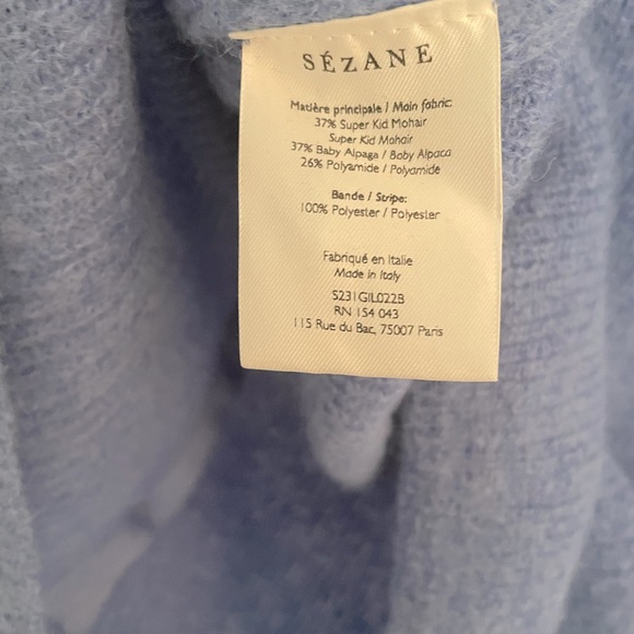 Sezane Barry Cardigan, Blue Size S - Picture 6 of 6